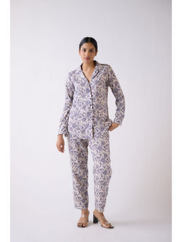 Basanti Kapde aur Koffee - Off White Muslin Printed Co-Ord (Set of 2)