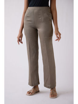 Basanti Kapde aur Koffee - Grey Straight Fit Pant