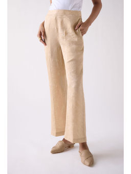 Basanti Kapde aur Koffee - Beige Flared Pant
