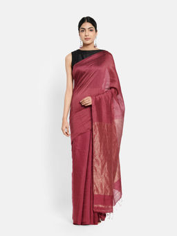 Fabindia - Modal Blend All over Zari Women Sari without Blouse