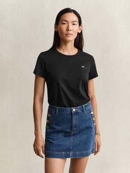 GANT - Women Black Shield T-Shirt