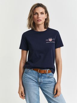 GANT - Women Navy Blue Archive Shield T-Shirt