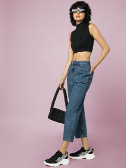 ONLY - Blue Balloon Cargo Ankle Jeans