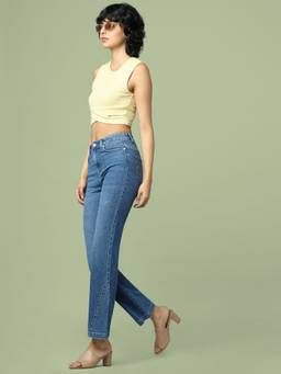 ONLY - Women Solid Blue Jeans
