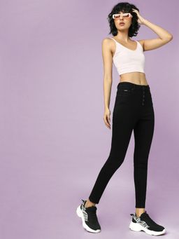 ONLY - Women Solid Black Jeans