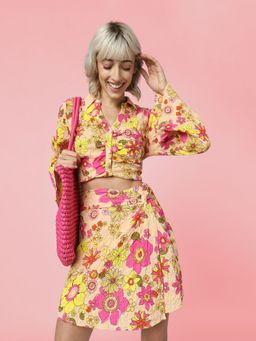 ONLY - Women Floral Print Multi-Color Shirt