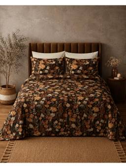 WHITES OF LONDON - Ember Garden 200 Tc Percale Organic Flat Sheet With Pillow Cover
