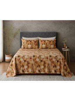 WHITES OF LONDON - Savannah 200 Tc Percale Organic Flat Sheet With Pillow Cover