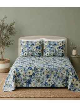 WHITES OF LONDON - Gardenia 200 Tc Percale Organic Flat Sheet With Pillow Cover