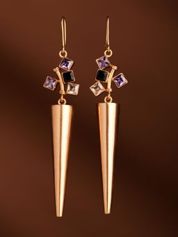 Suhani Pittie - Twilight Sabre Multi 22k Gold Plated Spike Earrings