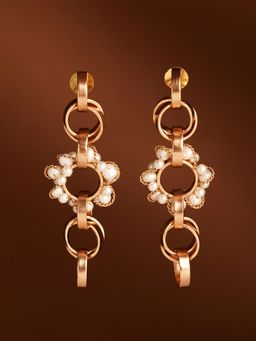 Suhani Pittie - Neutron Loop 22k Gold Plated Pearl Earrings