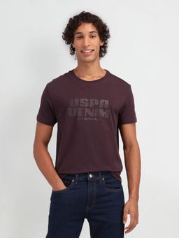 U.S. Polo Assn. Denim Co. - Mens Purple Solid T-Shirt