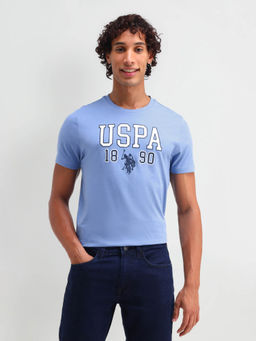 U.S. Polo Assn. Denim Co. - Mens Blue Solid T-Shirt