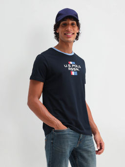 U.S. Polo Assn. Denim Co. - Mens Navy Blue Graphic T-Shirt
