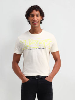 U.S. Polo Assn. Denim Co. - Mens White Solid T-Shirt