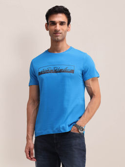 U.S. POLO ASSN. - Mens Blue Solid T-Shirt