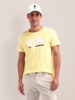 U.S. POLO ASSN. - Mens Yellow Solid T-Shirt