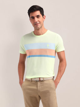 U.S. POLO ASSN. - Mens Green Colorblock T-Shirt