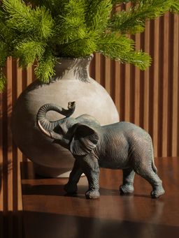 Pure Home + Living - Bronze Polyresin Walking Elephant