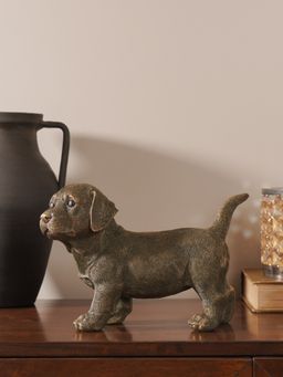 Pure Home + Living - Bronze Polyresin Walking Dog