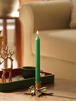 Pure Home + Living - Green Spiced Apple Tapered Candles (Pack of 2)