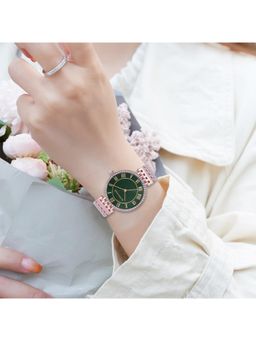 Giordano - Leanza Collection Round Analog Watch for Women - Green (M)