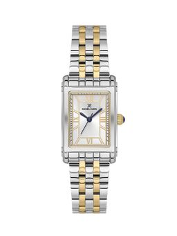 Daniel Klein - Premium Silver Rectangle Shapes Watch for Women-DK.1.13936-4 (M)