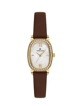 Daniel Klein - White Dial Watch Watch with Brown Strap-DK.1.13943-3 (M)