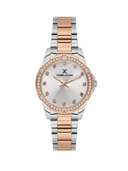Daniel Klein - Silver Dial Watch Two-Toned Band Elegance-DK.1.13951-6 (M)