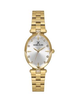 Daniel Klein - Gold Strap Watch Classic Silver Dial Watch Design-DK.1.13954-2 (M)