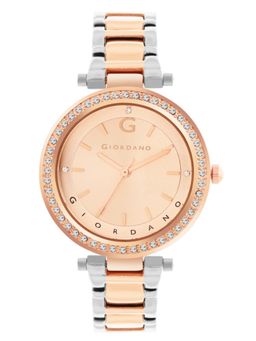 Giordano - Analog Wrist Watch for Women Stylish Metal Strap - Rose Gold (M)