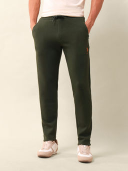 U.S. POLO ASSN. - Solid Green Cotton Trackpant
