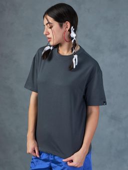 Bewakoof - Women's Grey Oversized T-shirt