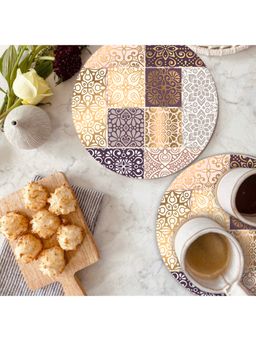 Smartserve - Round Trivet Placemats 9 x 9 Inch, Set of 4