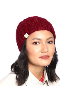 Magic Needles - Thick and Warm Handknitted Self Design Beanie