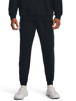 Under Armour - Men Black Solid Rival Fleece Joggers