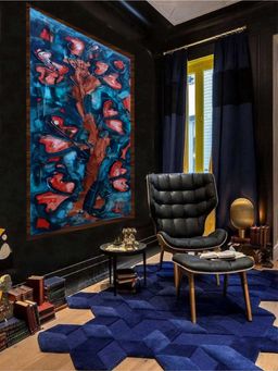 The Art House - Abstract Painting Multicolor (40X30 Inches)