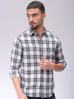 The Indian Garage Co - Men Black Cotton Slim Fit Shirt