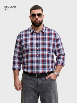 The Indian Garage Co - Men White Cotton Blend Regular Fit Shirt