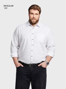 The Indian Garage Co - Men White Cotton Regular Fit Shirt