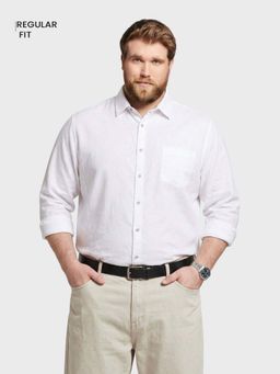 The Indian Garage Co - Men White Cotton Regular Fit Shirt