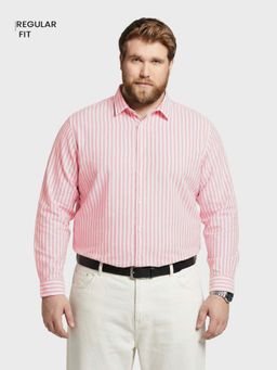 The Indian Garage Co - Men Pink Cotton Regular Fit Shirt
