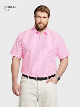 The Indian Garage Co - Men Pink Cotton Regular Fit Shirt