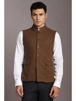 Louis Philippe - Men Brown Nehru Jacket