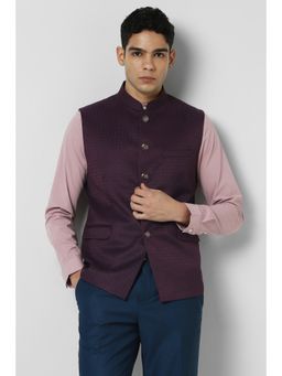 Van Heusen - Men Purple Wedding Nehru Jacket