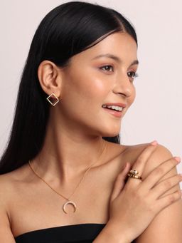 Avior Jewels - Studded Cube Hoops