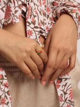 Avior Jewels - Rainbow Baguette Ring