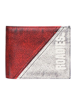 Justanned - Red & Beige Treated Mens Wallet