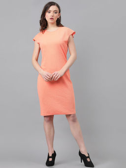 KOTTY - Women Bodycon Orange Dress