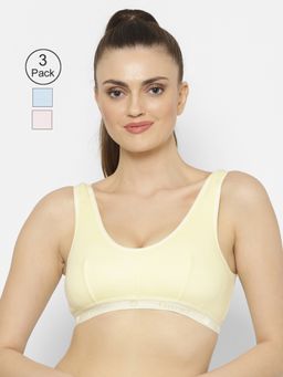 Floret - Wirefree Non-padded Sporty Bra - Multi-Color